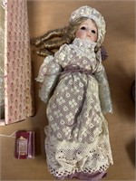 17" tall Schmid Doll House porcelain doll