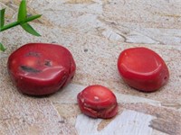 RED CORAL ROCK STONE LAPIDARY SPECIMEN