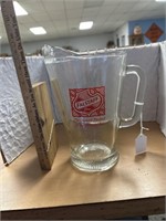 Falstaff Beer glass pitcher-it does have chips