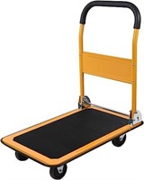 LEADALLWAY Foldable Push Cart Platform Cart