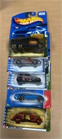 5 HOTWHEELS IN MINT PACKAGE / SHIPS