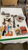 Extension cords ( untested), wrenches, hand