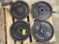 4 - Barbell Standard 45 LB Plate Weights