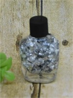 SILVER FLAKES IN BOTTLE ROCK STONE LAPIDARY SPECIM