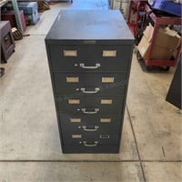 T1 Metal Cabinet 5 drawer 26 D x 19 W X 40 H