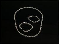 2 Bracelets & Necklace Sterling Italy