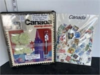 Stamps- Canada starter album, 1000+ stamps