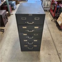 T1 Metal Cabinet 5 drawer 26 D X 19 W x 40 H