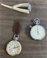 VINTAGE POCKET WATCHES AND WRIST WATCH