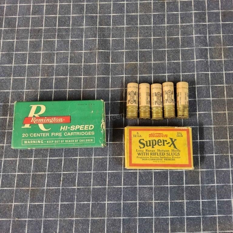 T2 5rds 12 Gauge paper shells ammo 308 box