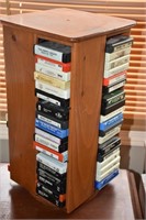 VINTAGE 8-TRACK COLLECTION & STAND !