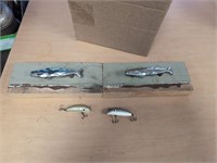 FISHING LURES AND UNUSUAL SIGNED HARDWARE