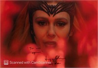 Autograph Signed Scarlet Witch Poster