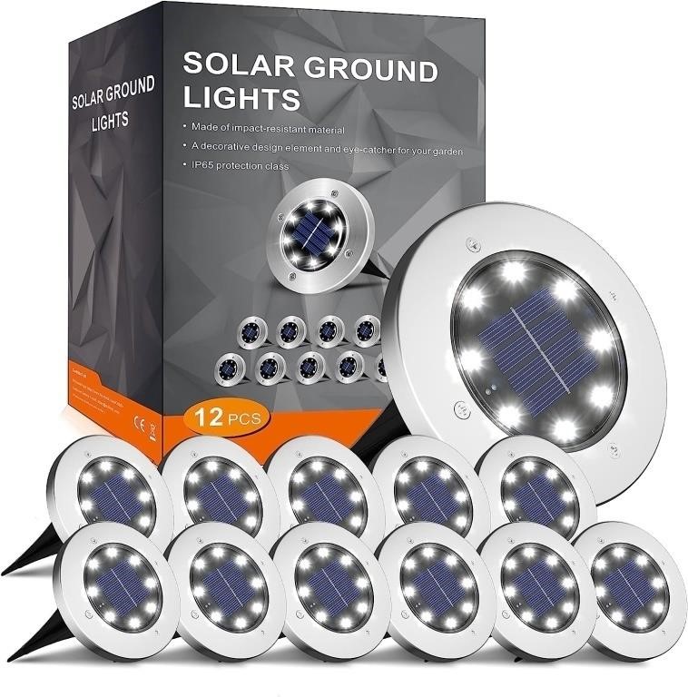 C7587  INCX Solar Lights Outdoor, 12 Pack, White