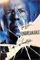 Autograph Signed Unbreakable Poster
