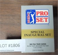 PRO SET PGA TOUR INAUGURAL SET OF TRADING CARDS