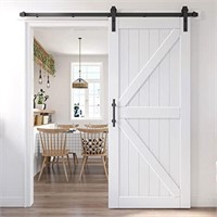 EaseLife 36in x 84in Sliding Barn Door with 6.6FT