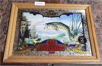 OLD MILWAUKEE "THE BASS" BEER MIRROR