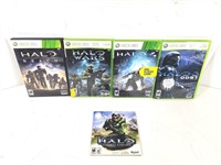 GUC XBOX 360 Halo Video Games (x5)