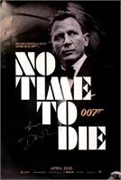Daniel Craig Autograph No Time To Die Poster