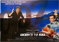 Autograph James Bond 007 Licence to Kill Poster