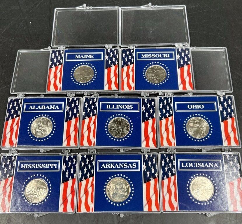 8 State Quarters 2002, 2003 in Holders