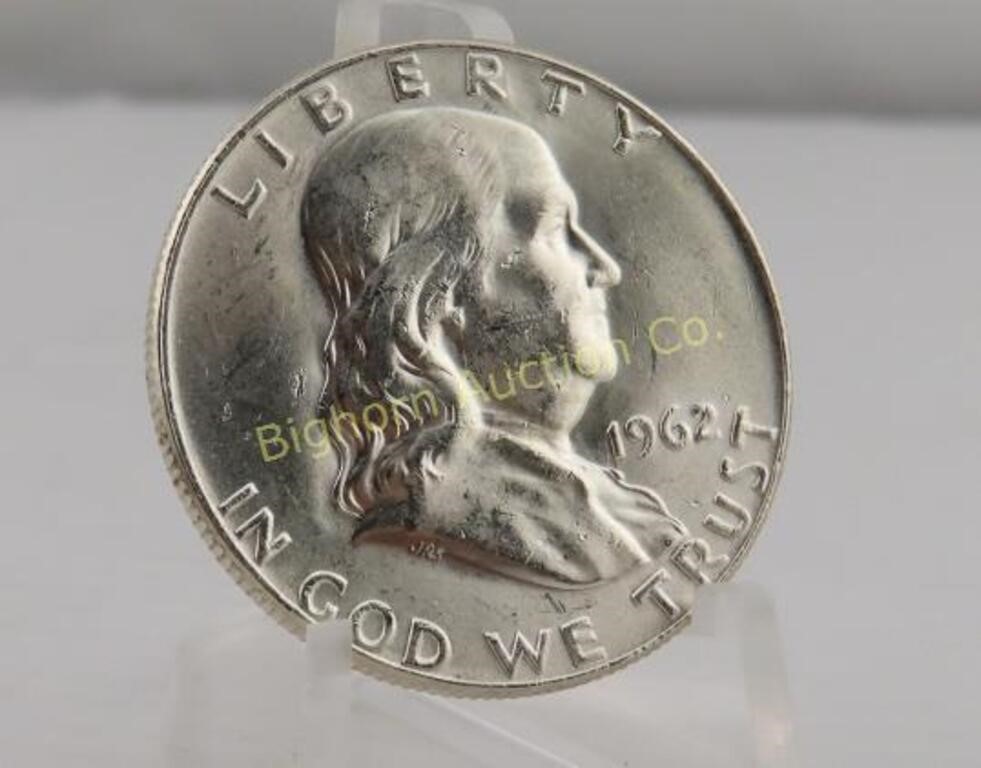 1962-D Franklin Half Dollar AU