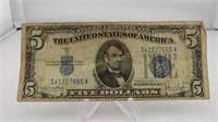 1934-D Five Dollar Silver Certificate