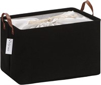 Collapsible Storage Basket  16.5 by 11.8" Black