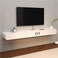 Bixiaomei Floating TV Stand in Solid Wood, 71''