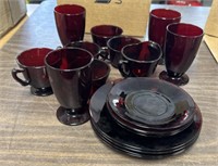 RED RUBY GLASS LOT / NO SHIPPING