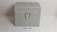 PLASTIC FILE STORAGE BOX