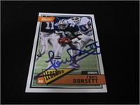 Tony Dorsett Signed Trading Card RCA COA