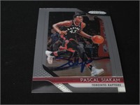 Pascal Siakam Signed Trading Card RCA COA