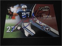 Eddie George Signed Trading Card RCA COA