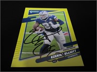 Ezekiel Elliott Signed Trading Card SSC COA