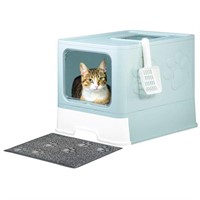 Upgrade Portable Litter Box, Top Entry Cat Litter