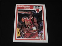 Horace Grant Signed Trading Card RCA COA