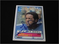 Tony Dorsett Signed Trading Card RCA COA