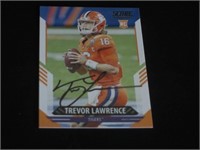 Trevor Lawrence Signed Trading Card RC RCA COA