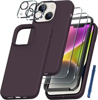 QHOHQ [5 in 1] for iPhone 14 Plus Case, with 2X