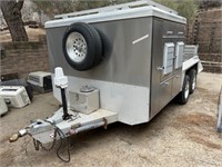 CUSTOM Deerskin solid custom built dog trailer