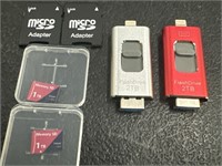 New lot of flash drive memory and memory cards