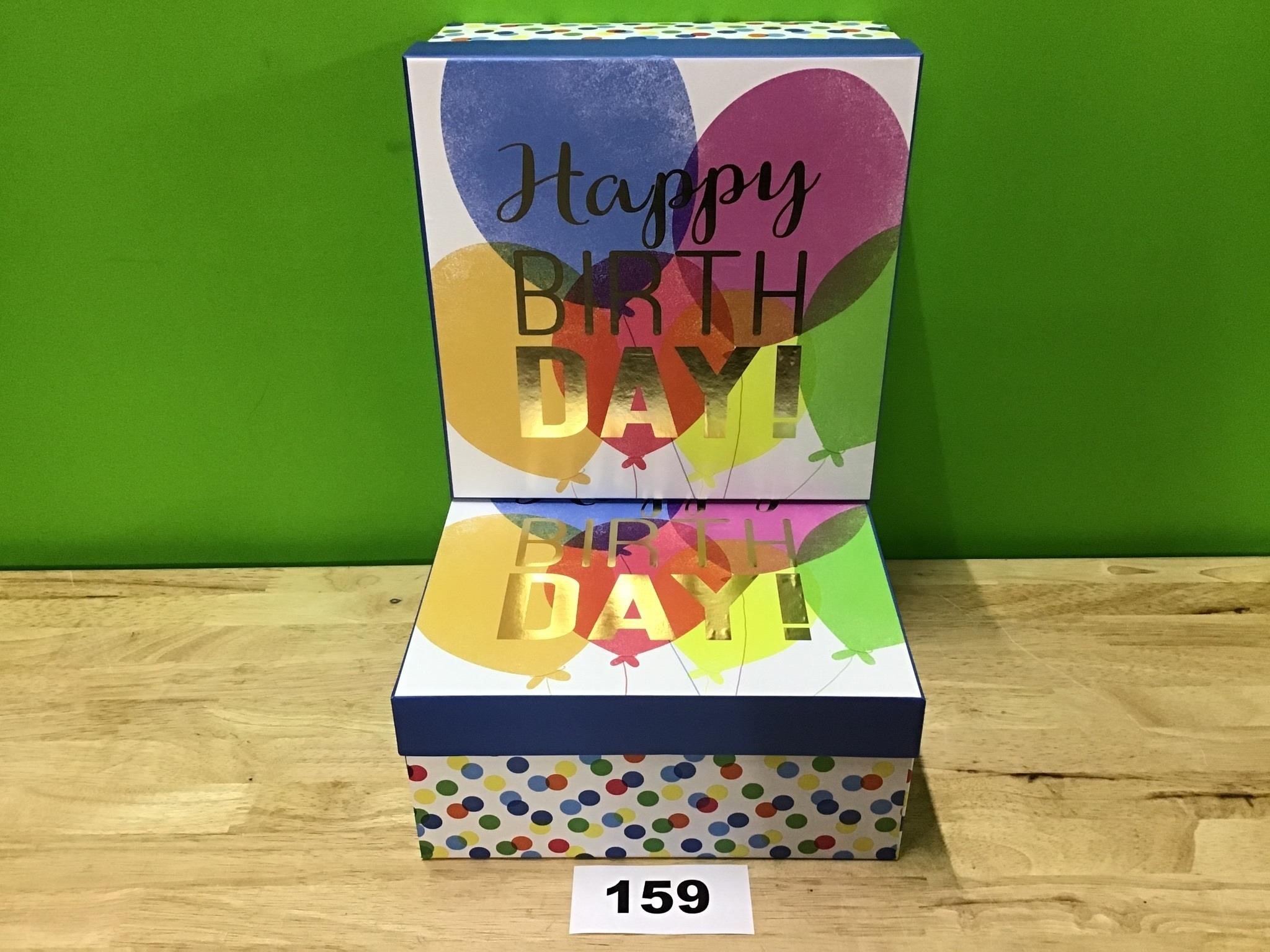 Happy Birthday Gift Box lot of 2