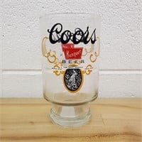 Vintage Coors Banquet Beer 32oz Footed Glass