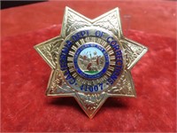 California Dept of Corrections badge #41007