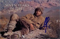 Autograph Brad Pitt Postcard