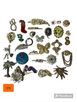 Lot of Misc. Brooches Inc. Vintage