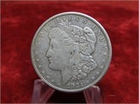 1921S-Morgan Silver dollar US coin.