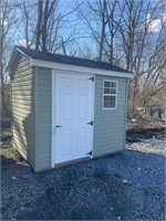 New 6X8' Vinyl Shed Green